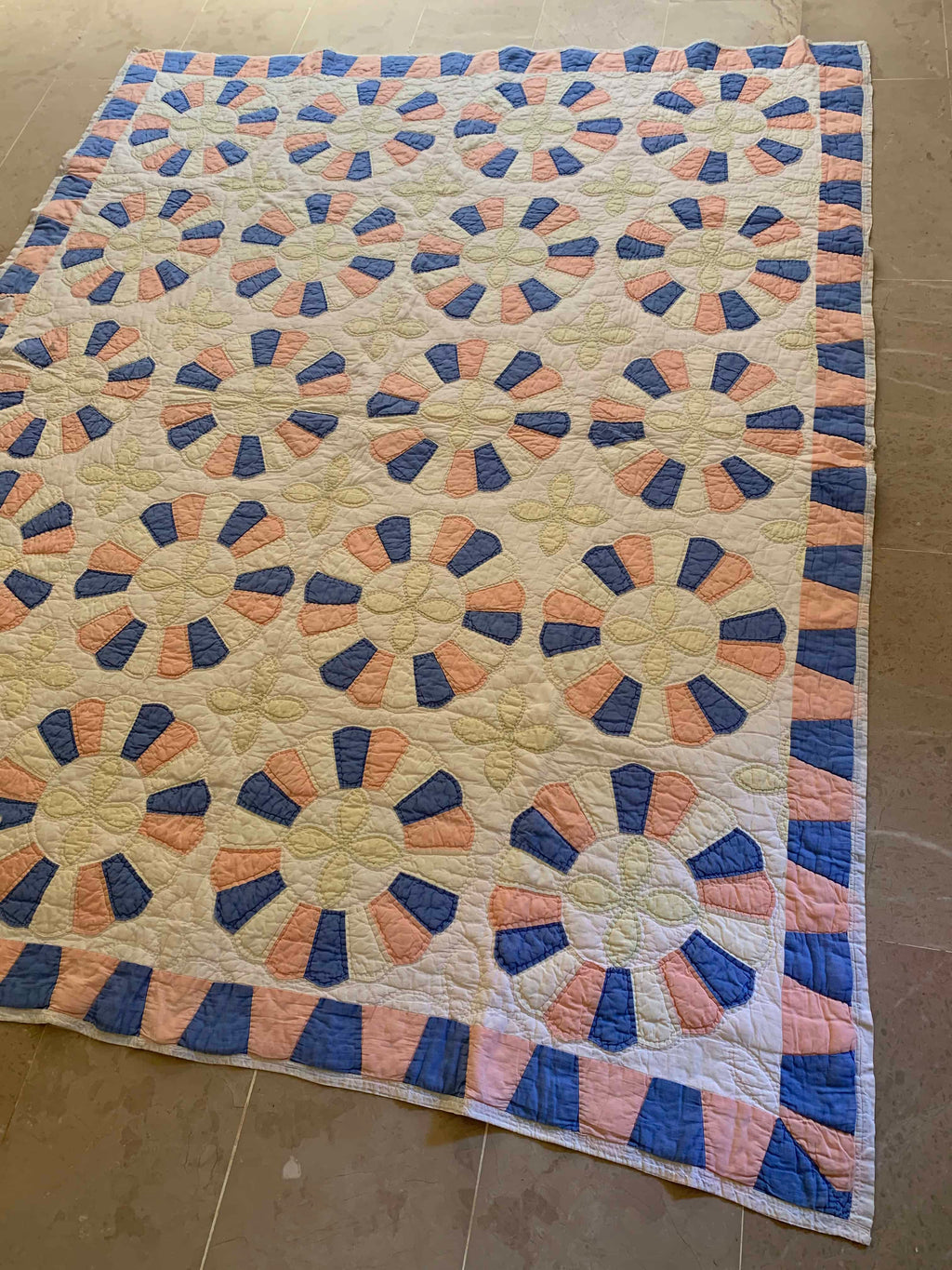 Vintage Cotton Dresden Plate