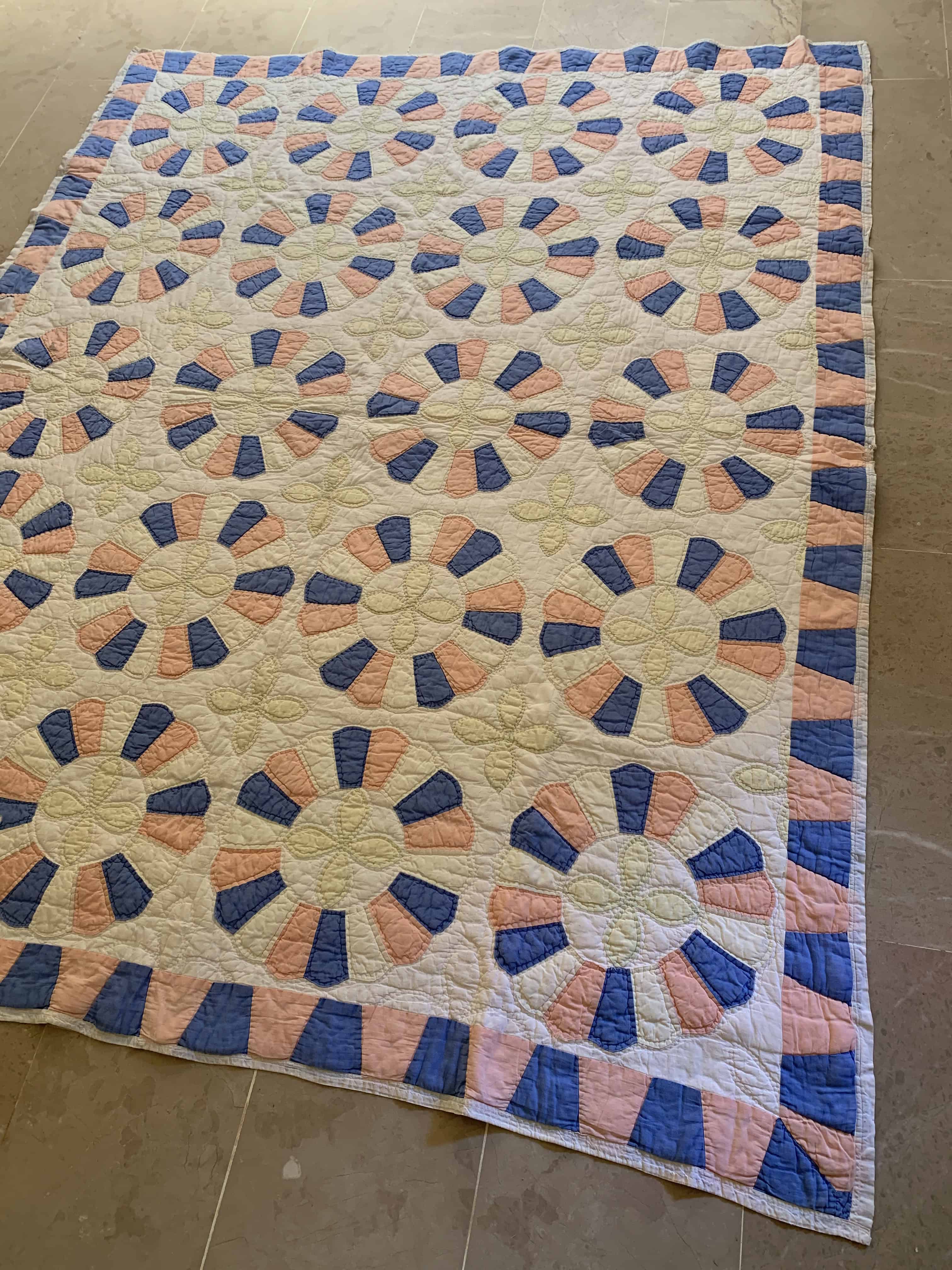 Vintage Cotton Dresden Plate