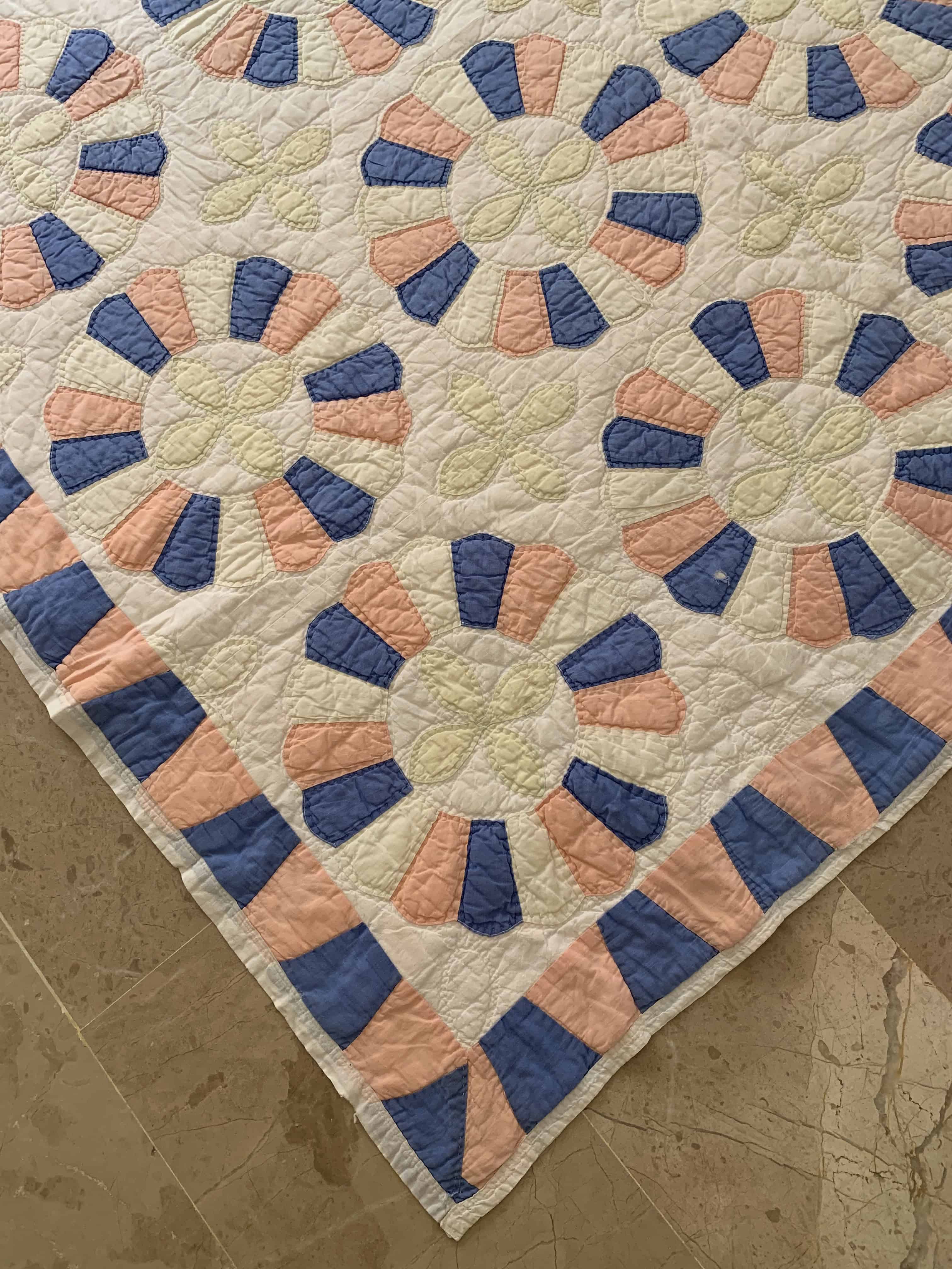 Vintage Cotton Dresden Plate