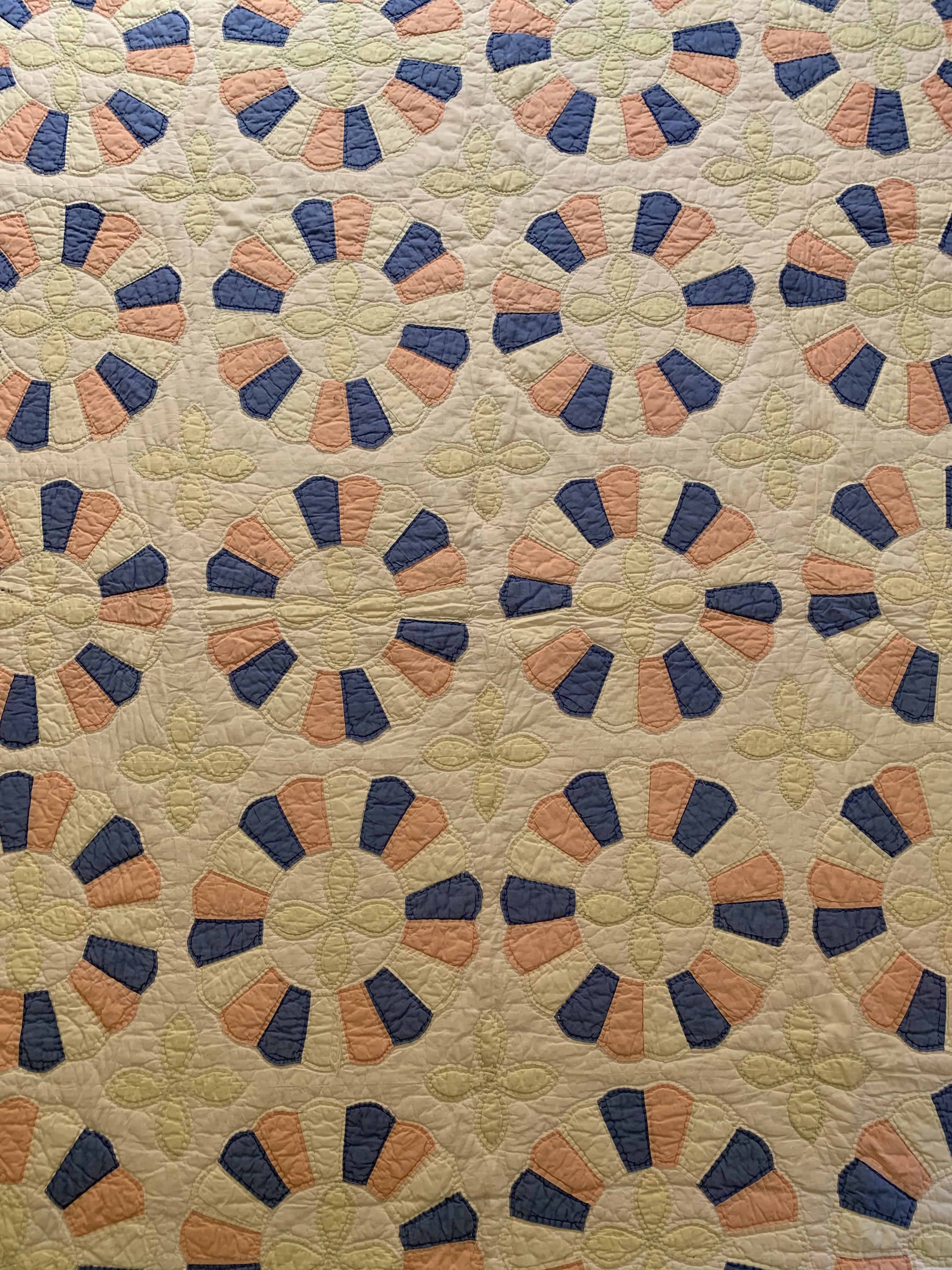 Vintage Cotton Dresden Plate