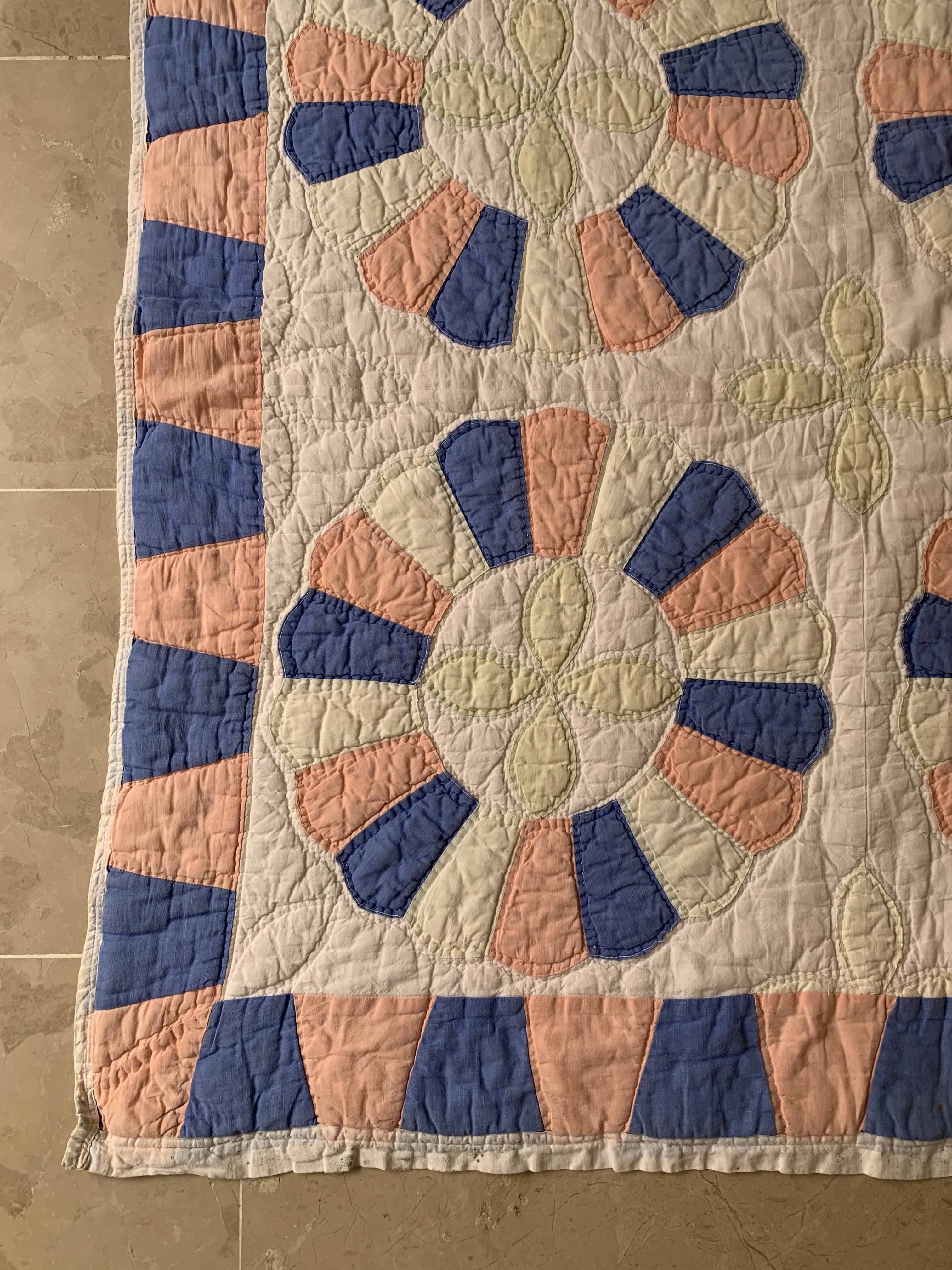 Vintage Cotton Dresden Plate