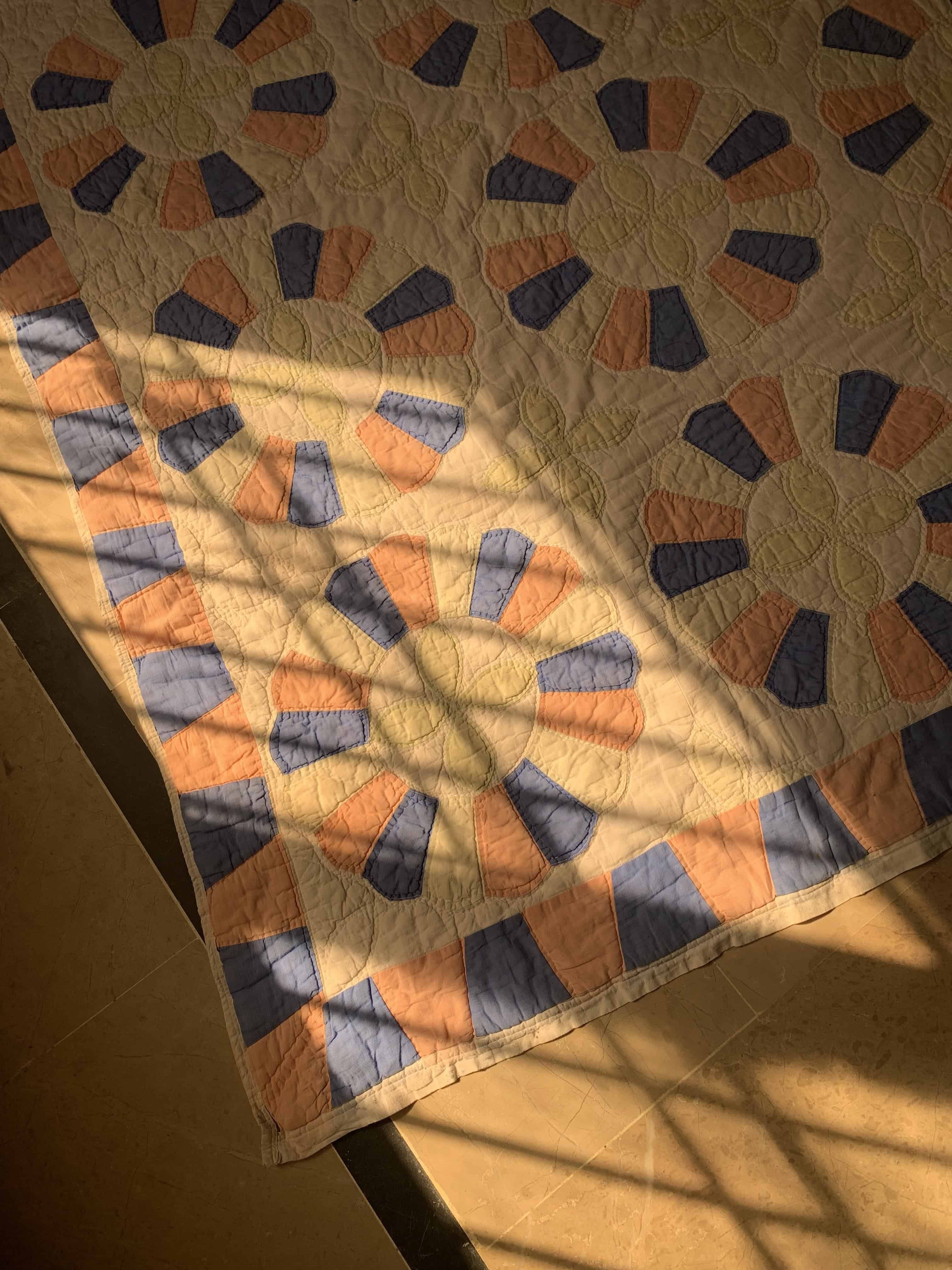 Vintage Cotton Dresden Plate