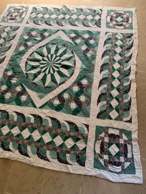 Vintage Appliqué Patchwork Medallion