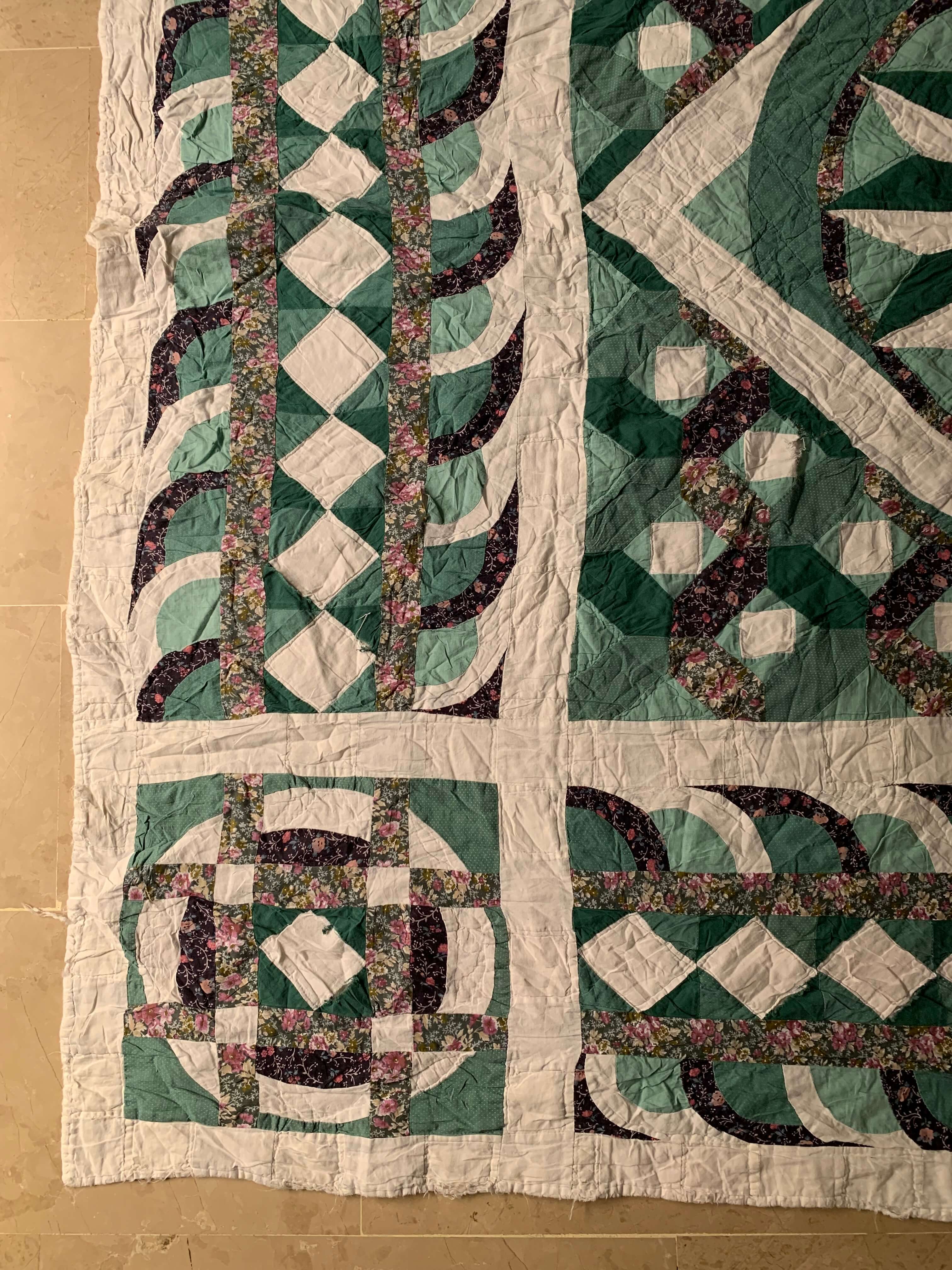 Vintage Appliqué Patchwork Medallion