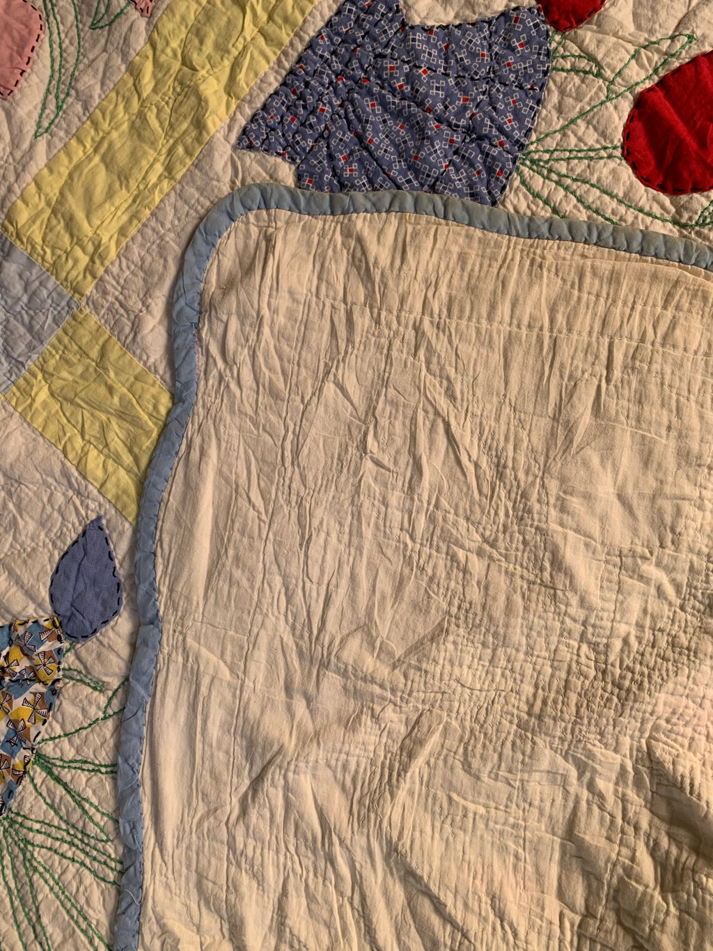 Vintage Handmade Tulip Basket