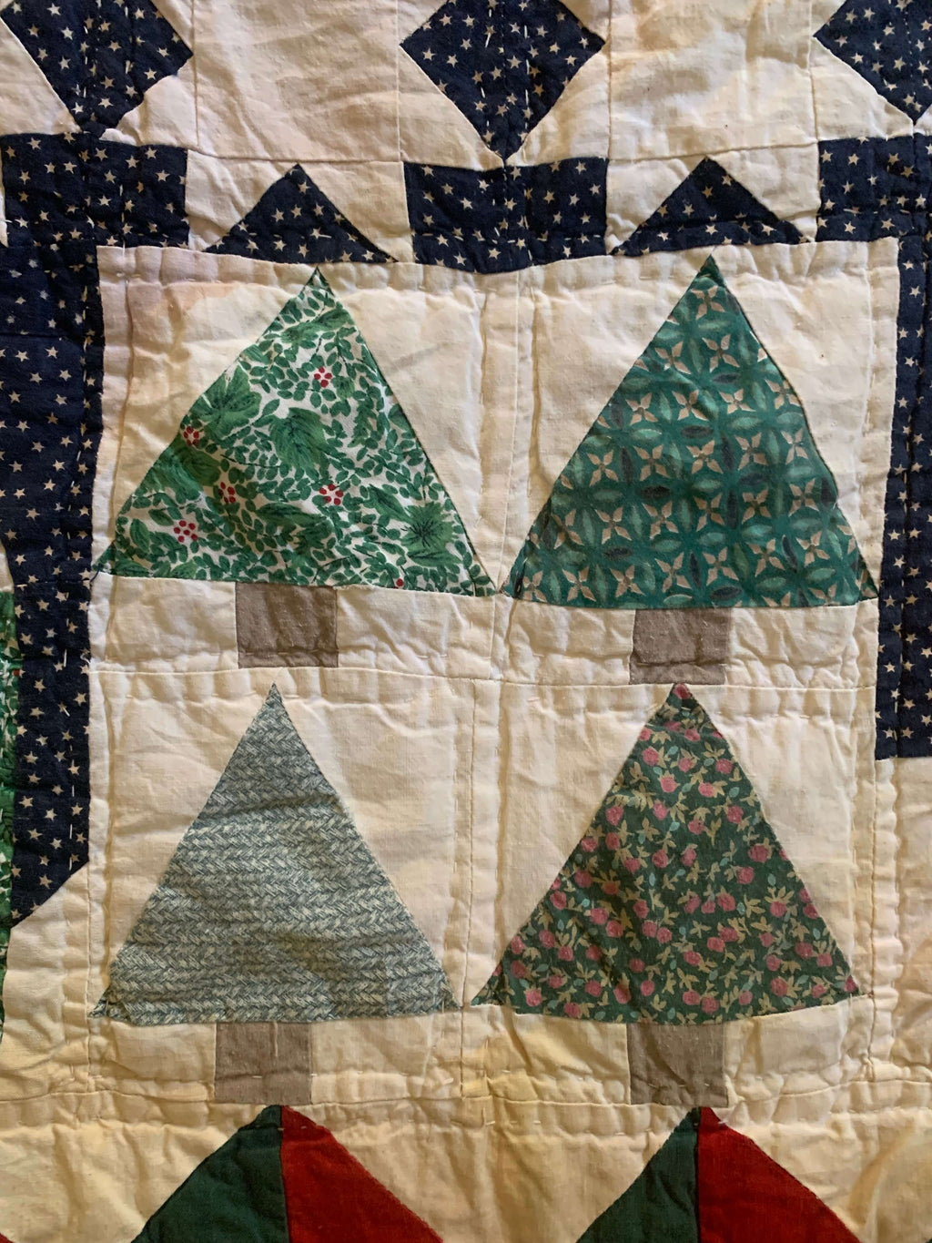 Handmade Christmas Appliqué Houses