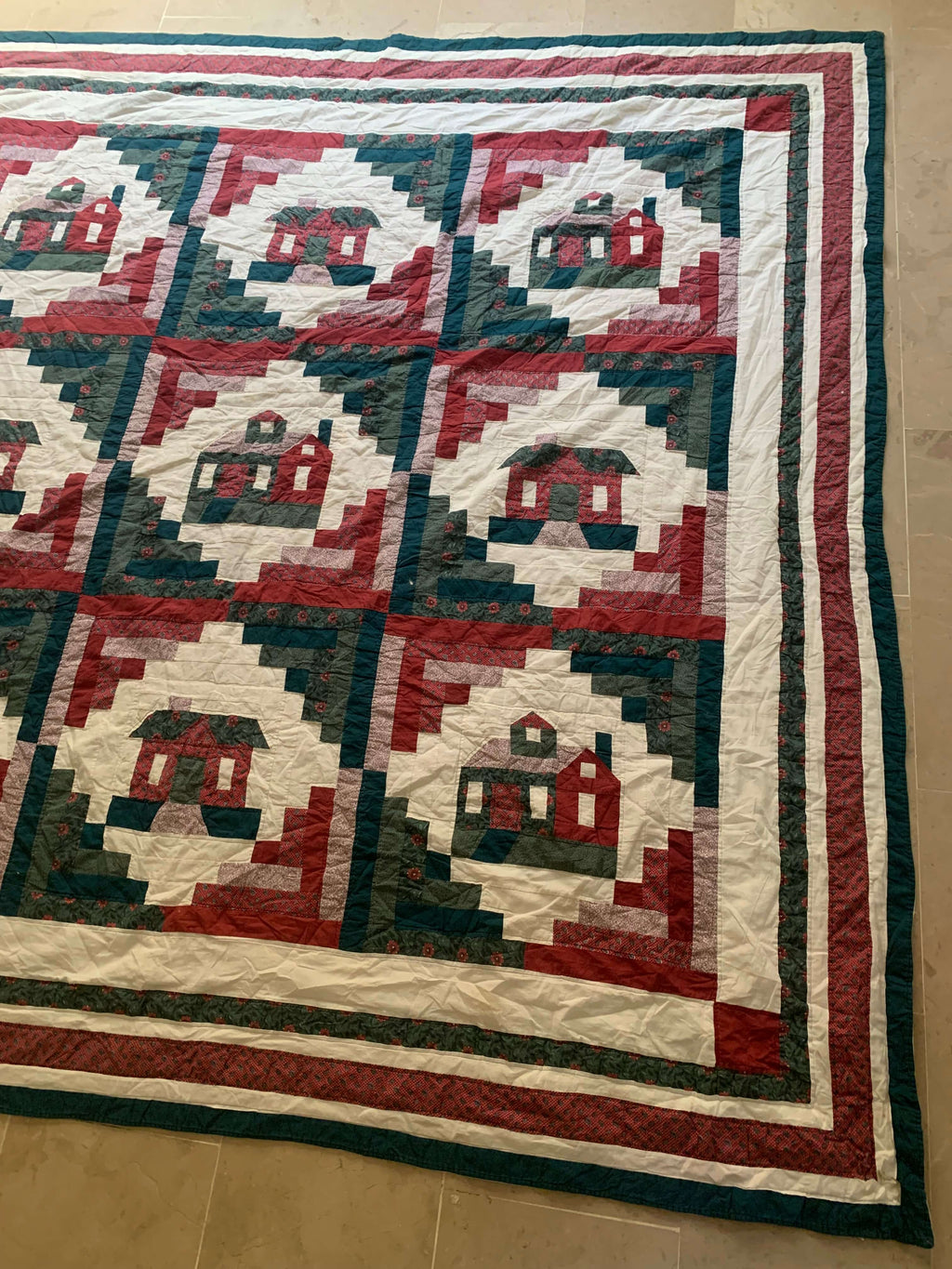 Vintage Appliqué Houses