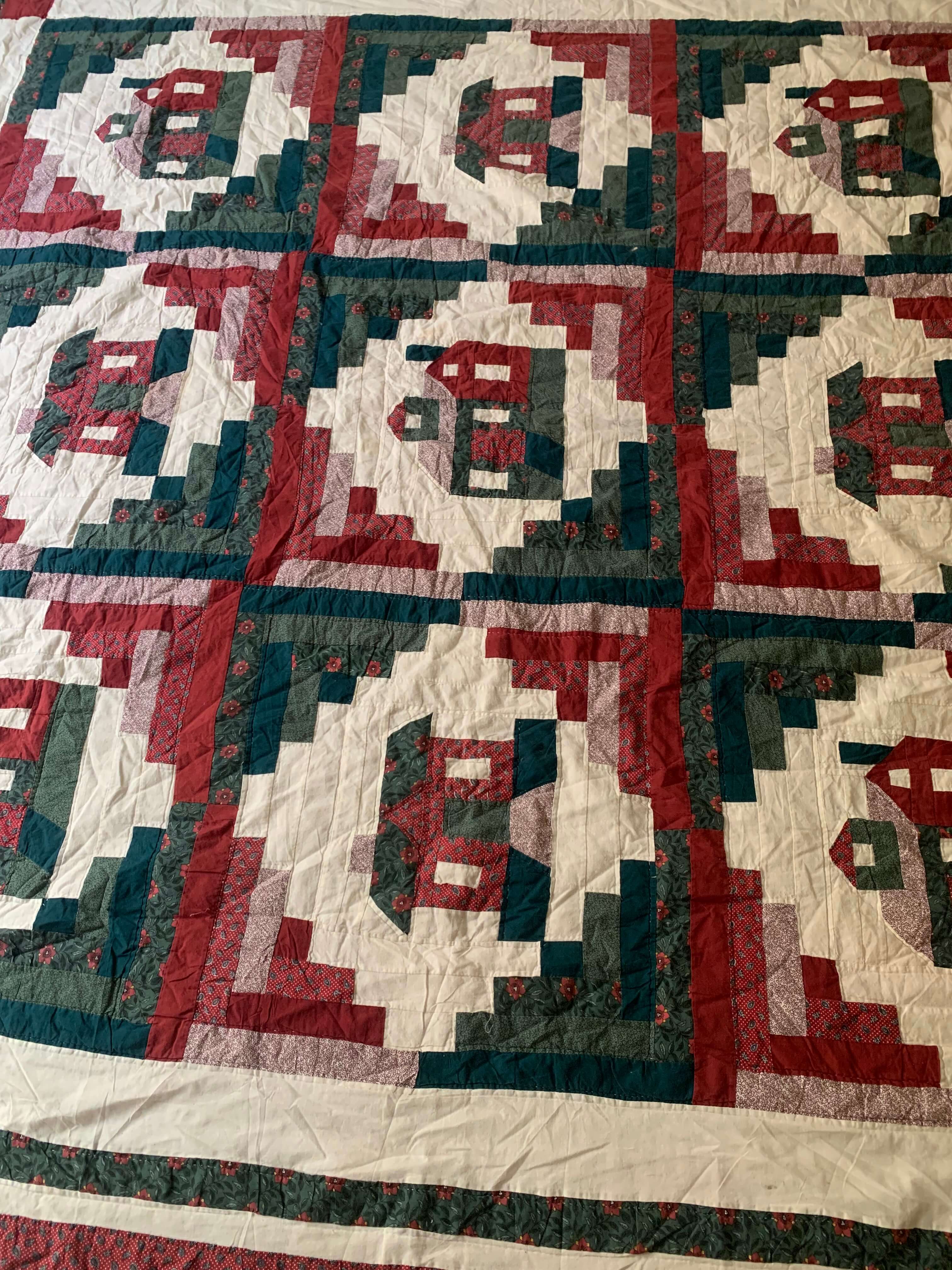 Vintage Appliqué Houses