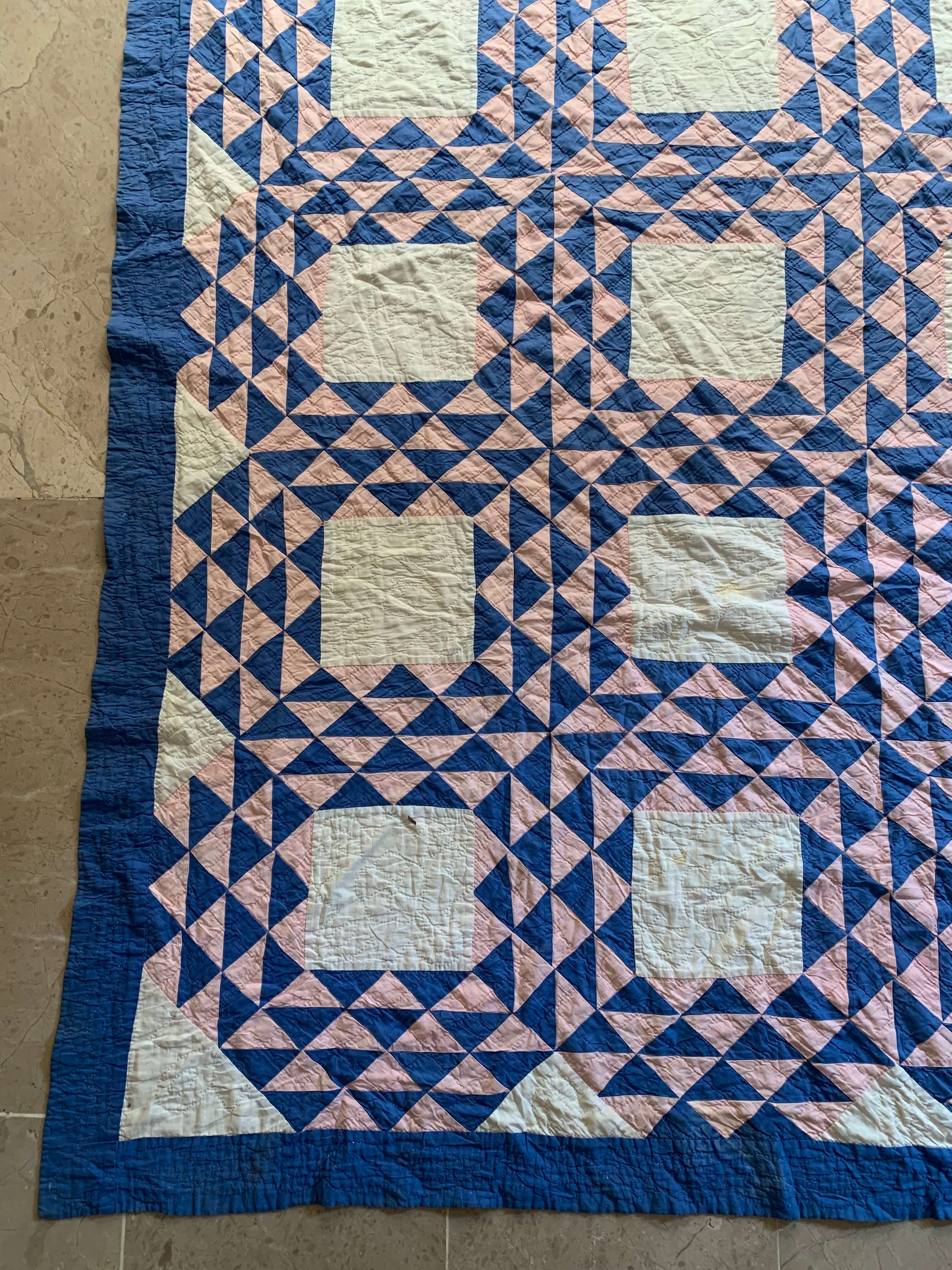 Hand-stitched Antique Ocean Waves