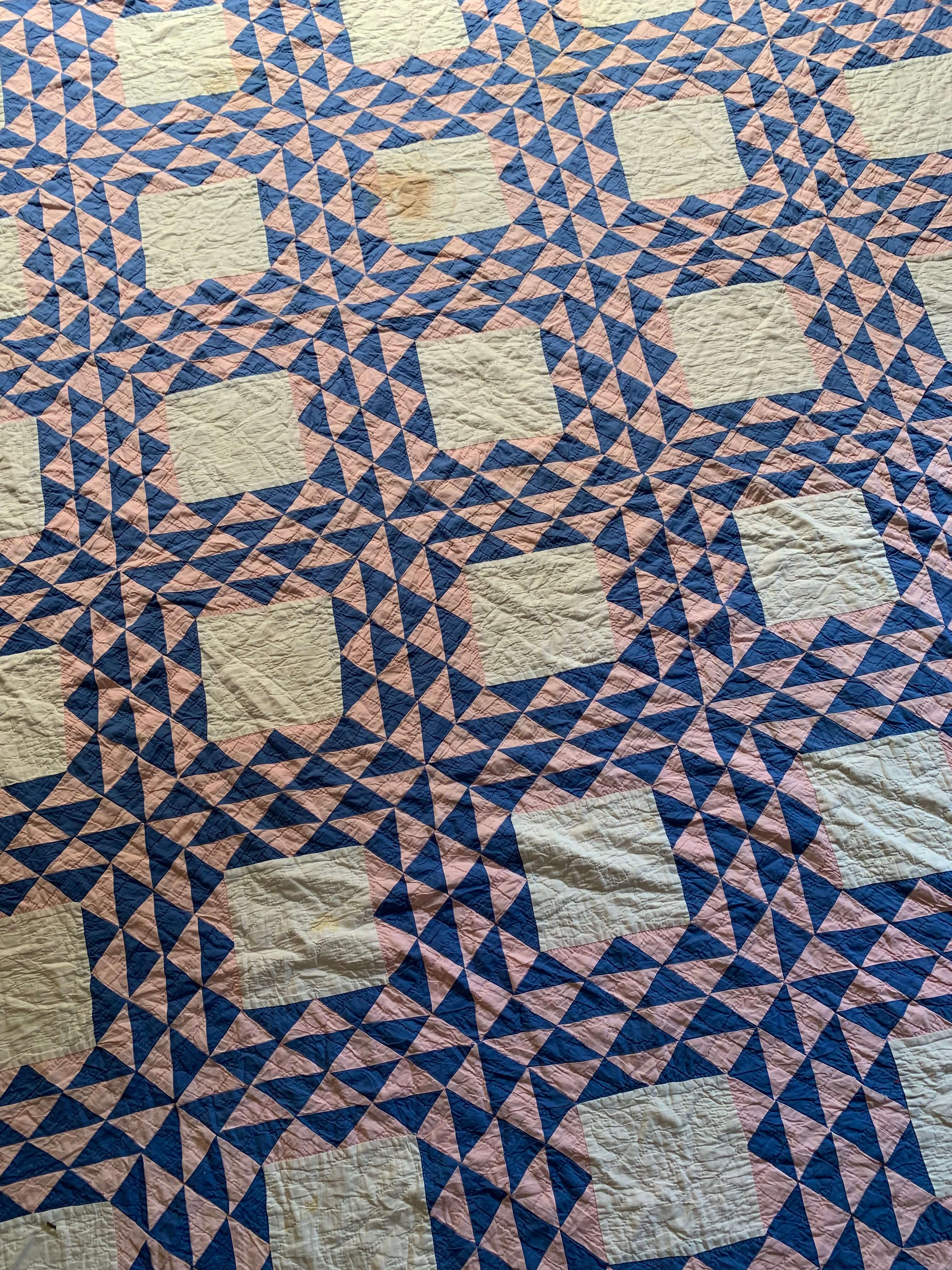 Hand-stitched Antique Ocean Waves