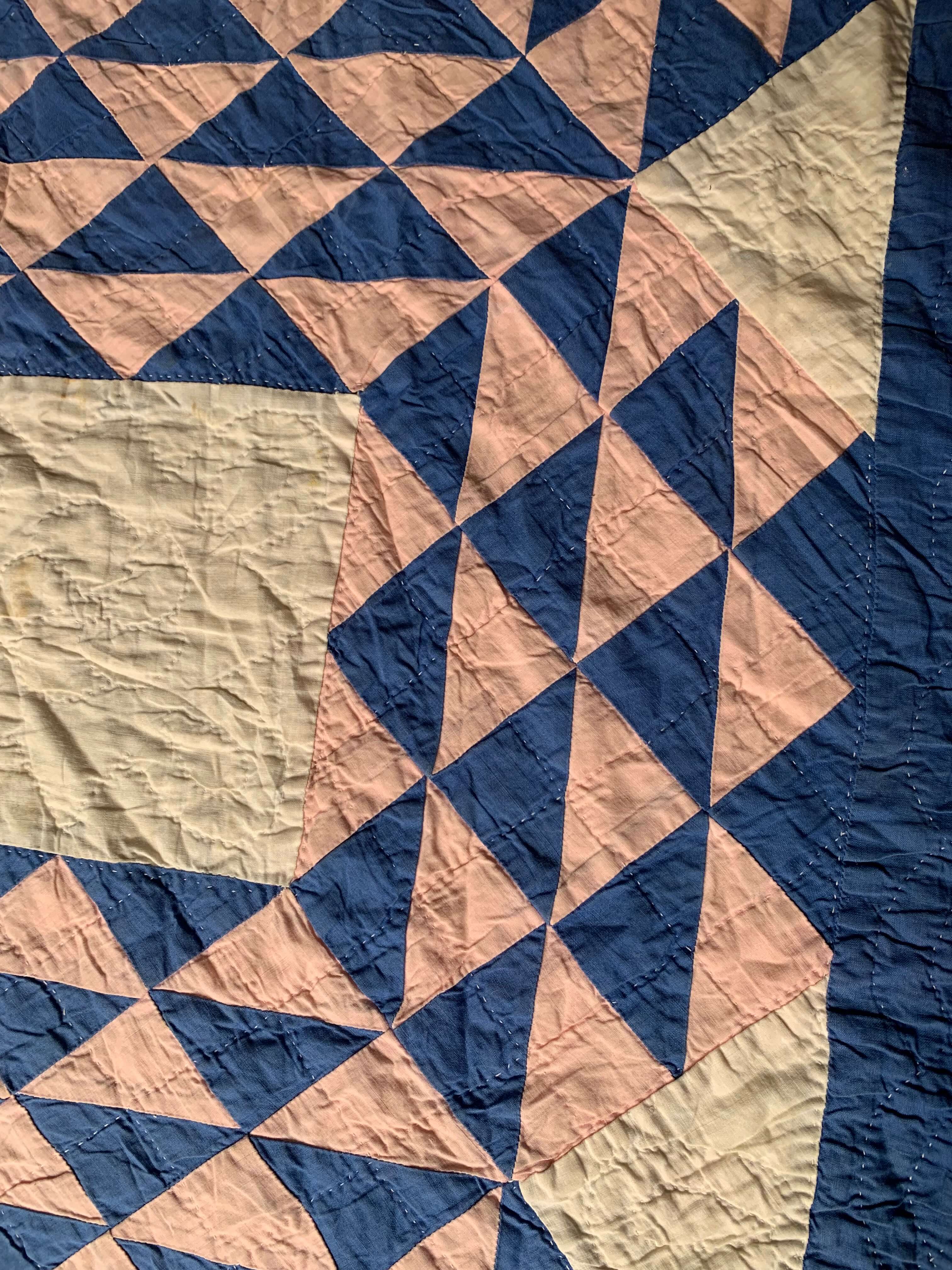 Hand-stitched Antique Ocean Waves