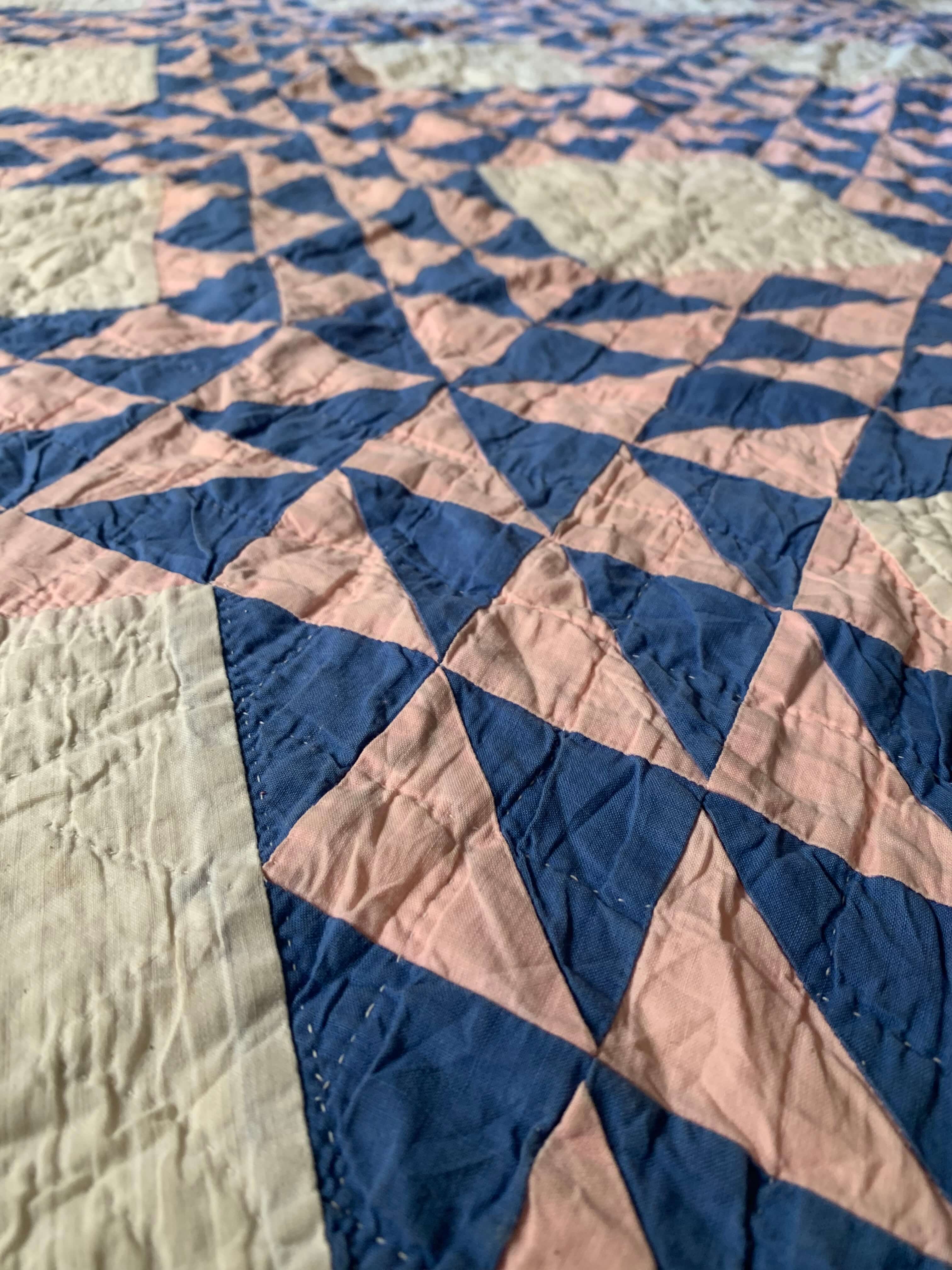 Hand-stitched Antique Ocean Waves