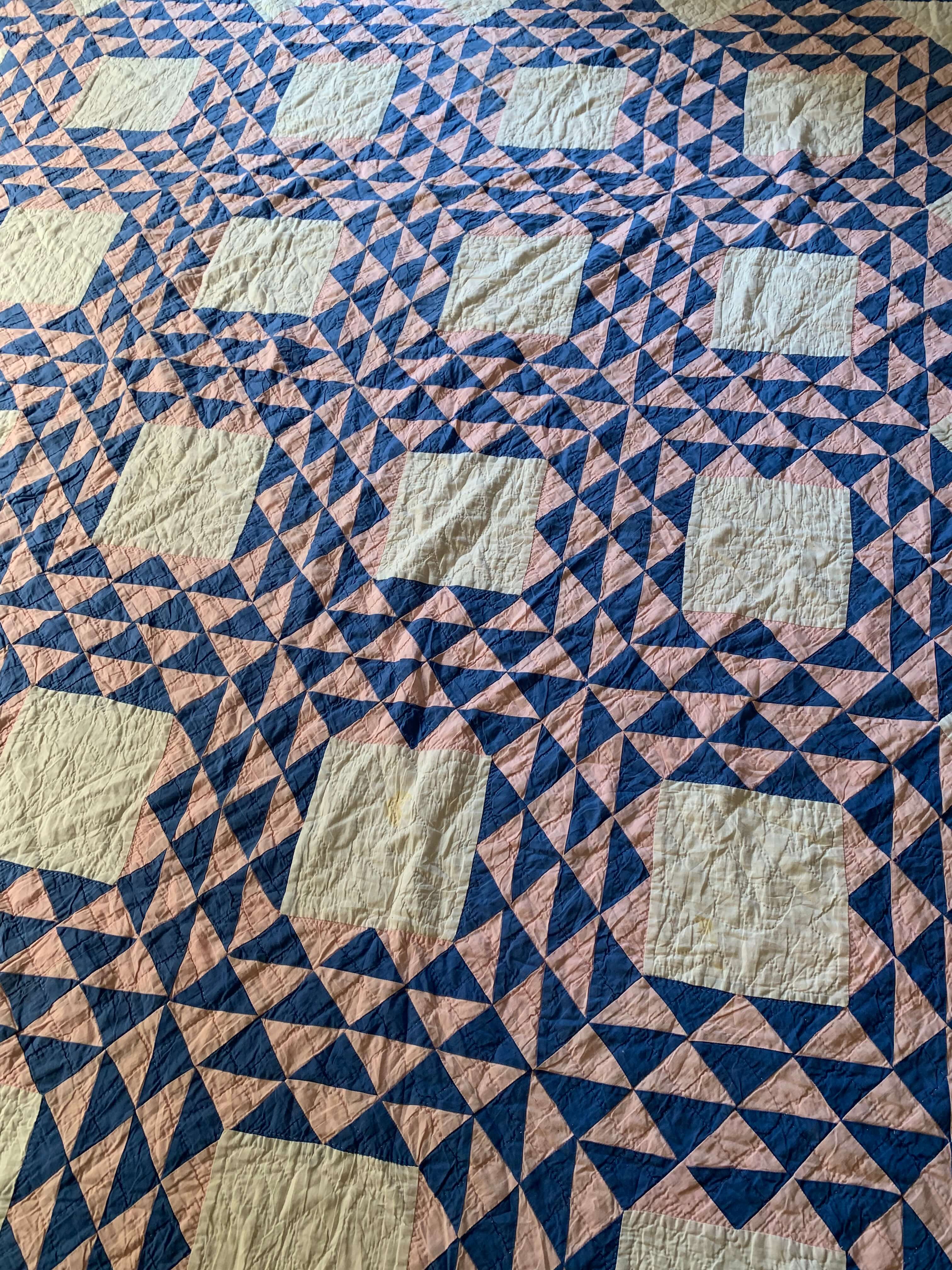 Hand-stitched Antique Ocean Waves