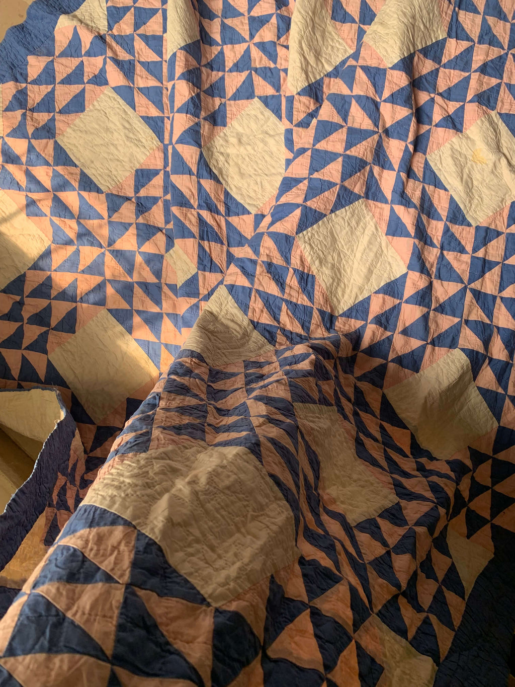 Hand-stitched Antique Ocean Waves