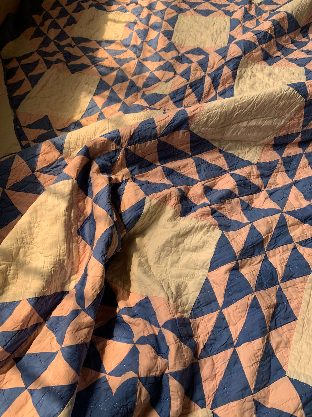 Hand-stitched Antique Ocean Waves