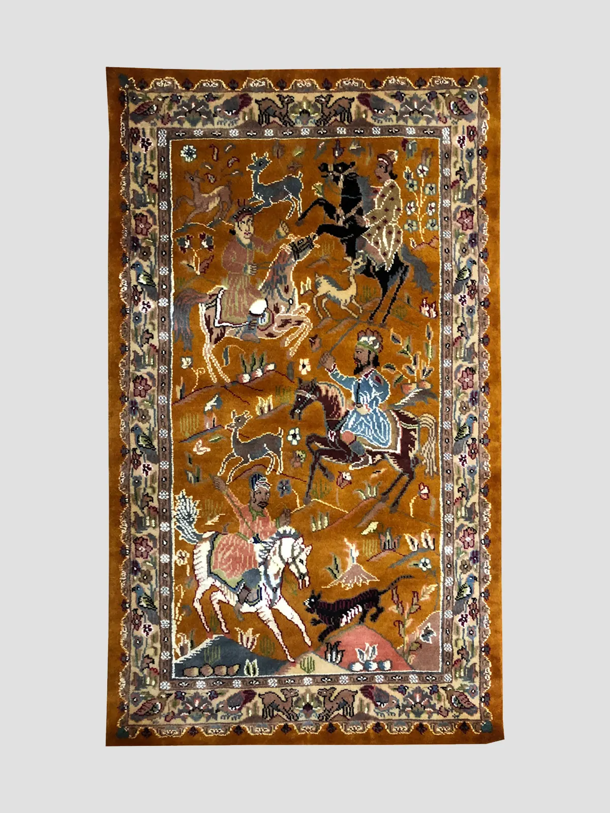 golden hunting carpet, simply artique