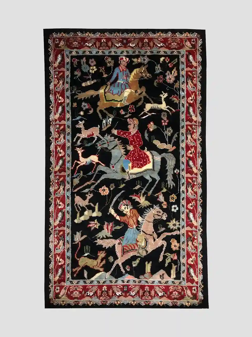 black hunting carpet, simply artique