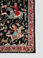 black hunting carpet, simply artique