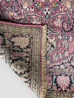 pink kashmiri carpet, simply artique