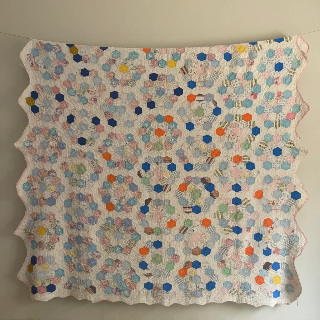 Feedsack Hexagons Quilt