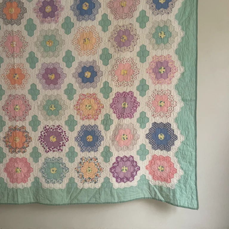 Grandmothers Flower Garden Quilt