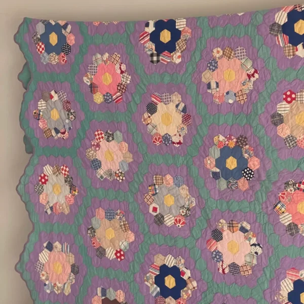 IMG_4822_11_11zon Grandmothers Flower Garden Quilt II - View 12
