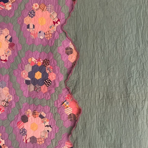 IMG_4823_12_11zon Grandmothers Flower Garden Quilt II - View 13