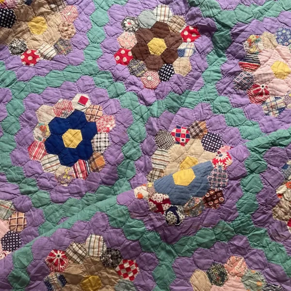 IMG_4834_20_11zon Grandmothers Flower Garden Quilt II - View 18