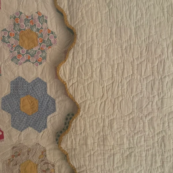 IMG_4847_2_11zon Grandmothers Flower Garden Quilt III - View 8