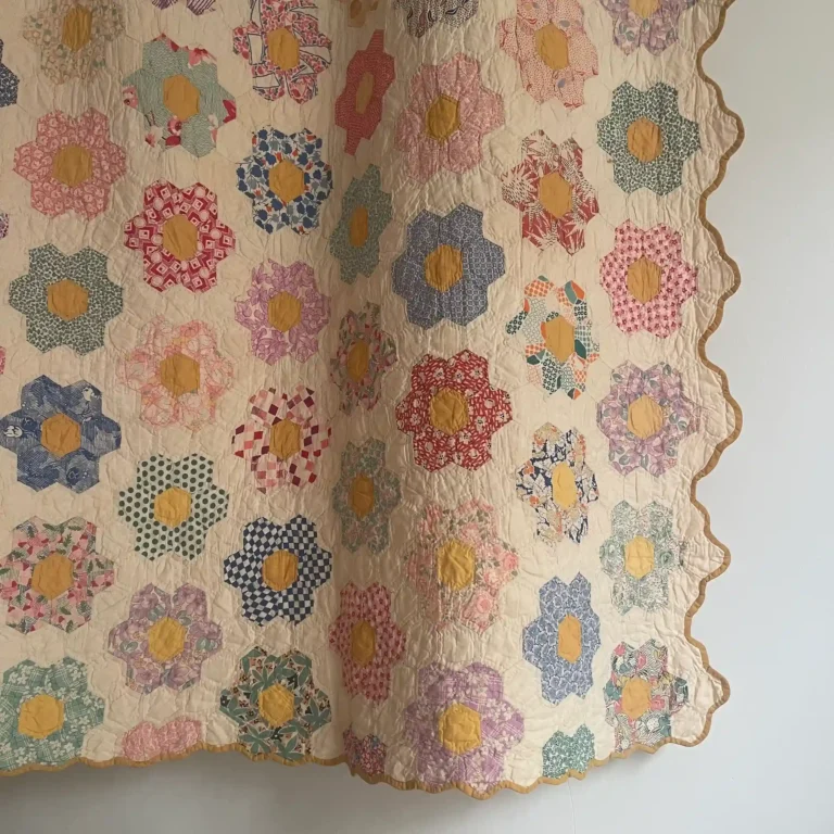 Grandmothers Flower Garden Quilt III